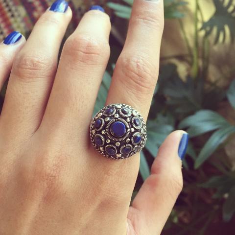 Lapis 925 Sterling Silver Ring