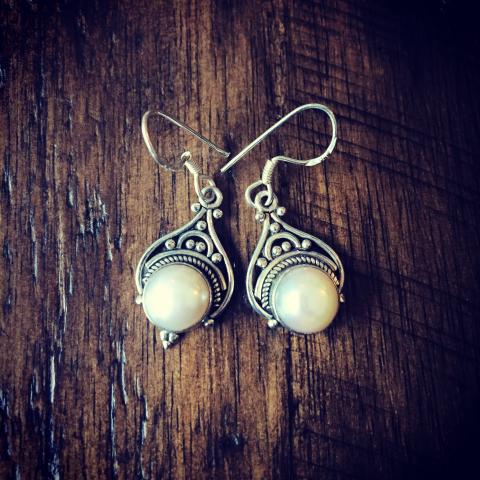 Pearl 925 Sterling Silver Earrings