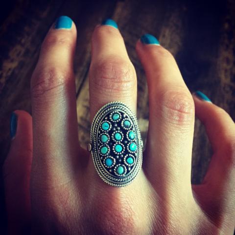 Turquoise 925 Sterling Silver Ring