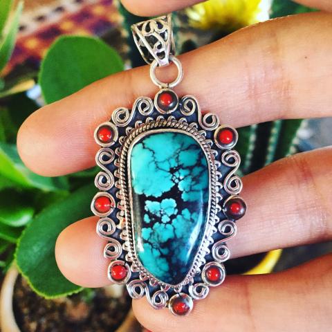 Turquoise Sterling Silver pendant