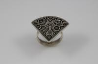 Heaven grapes sterling silver ring with marcasite