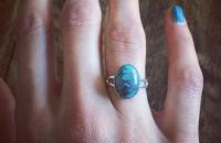 Azurite 925 Sterling Silver Ring