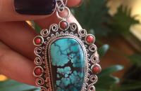 Turquoise Sterling Silver pendant